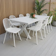 Ravenne Persia 9pc Dining Setting - White
