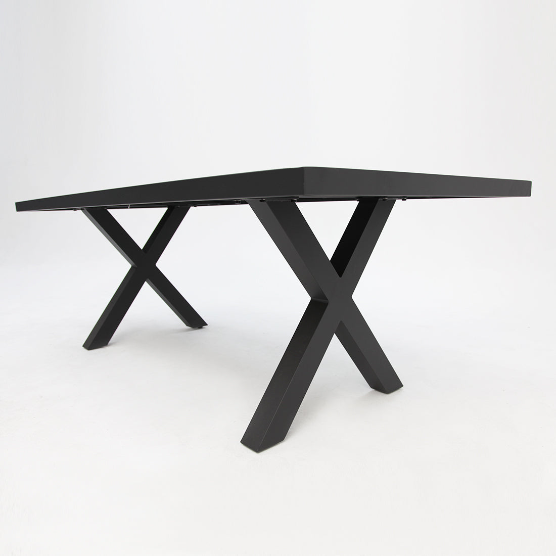 Ravenne Albenga 7pc Dining and Bench Setting - Black