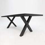 Ravenne Albenga 7pc Dining and Bench Setting - Black