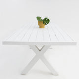 Ravenne Fantail 9pc Dining Setting - White