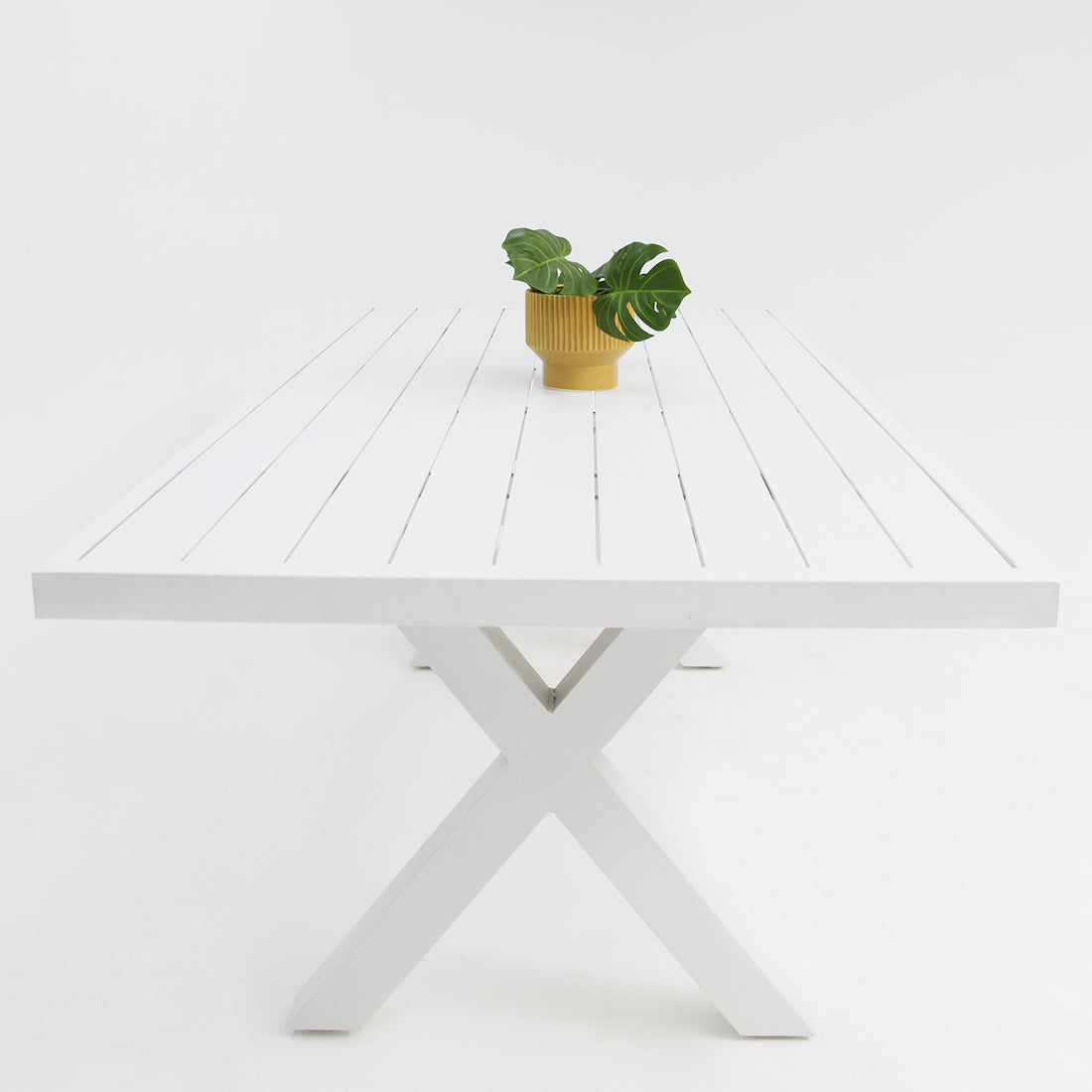Ravenne Frankie 9pc Dining Setting with 2 x Armchairs - White