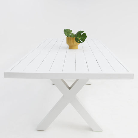 Ravenne Frankie 9pc Dining Setting with 2 x Armchairs - White