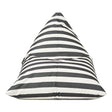 Relax Sack Beanbag - Charcoal and White Stripe