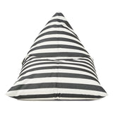 Relax Sack Beanbag - Charcoal and White Stripe