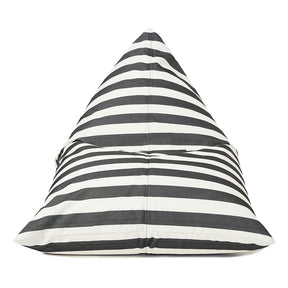 Relax Sack Beanbag - Charcoal and White Stripe