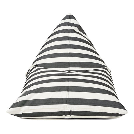 Relax Sack Beanbag - Charcoal and White Stripe