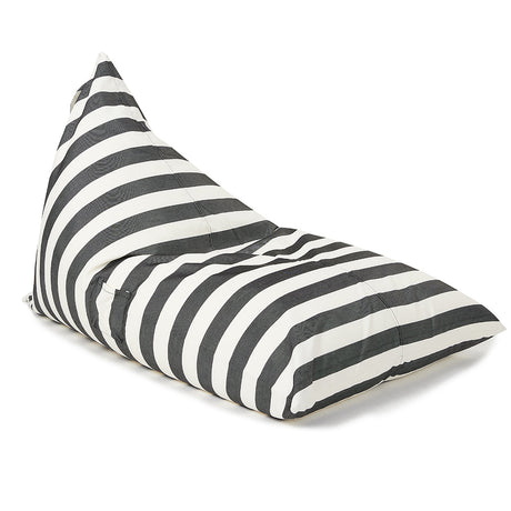 Relax Sack Beanbag - Charcoal and White Stripe