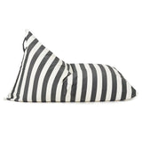 Relax Sack Beanbag - Charcoal and White Stripe