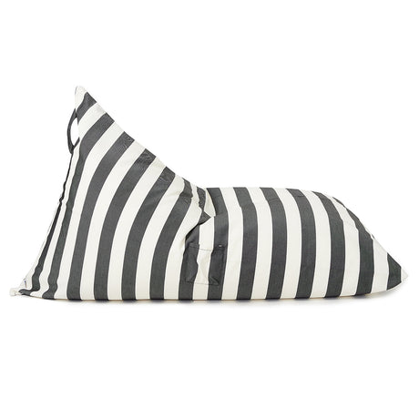 Relax Sack Beanbag - Charcoal and White Stripe