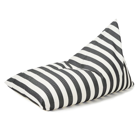 Relax Sack Beanbag - Charcoal and White Stripe