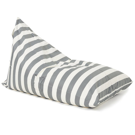 Relax Sack Beanbag - Grey and White Stripe