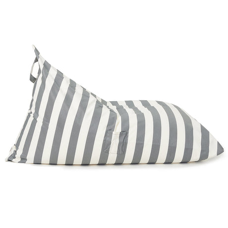 Relax Sack Beanbag - Grey and White Stripe