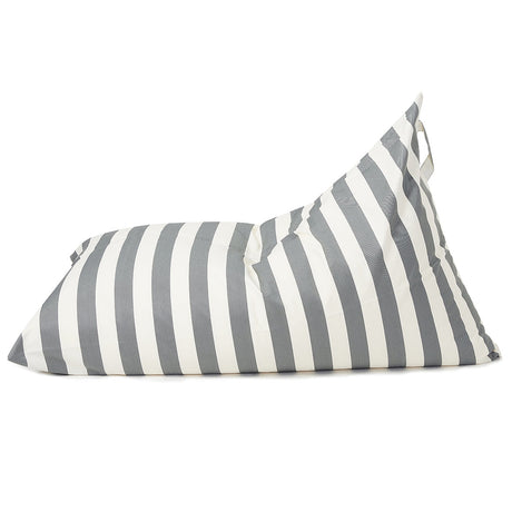 Relax Sack Beanbag - Grey and White Stripe