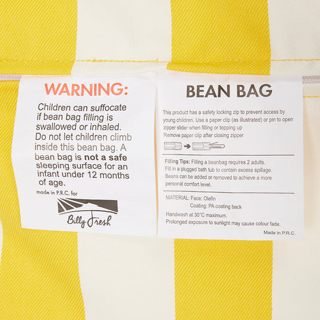 Relax Sack Beanbag - Navy and White Stripe