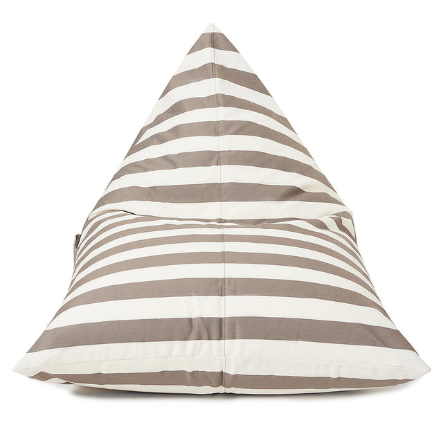 Relax Sack Beanbag - Taupe and White Stripe