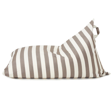 Relax Sack Beanbag - Taupe and White Stripe