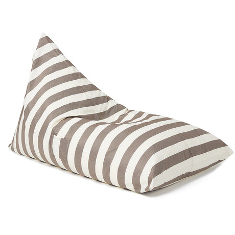 Relax Sack Beanbag - Taupe and White Stripe
