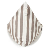 Relax Sack Beanbag - Taupe and White Stripe