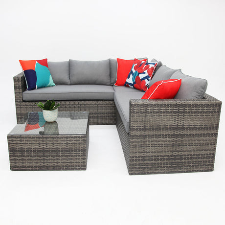 Remi Corner Sofa Set - Grey