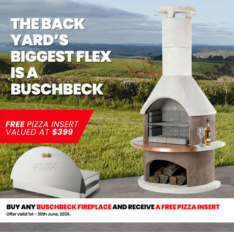 Buschbeck Rondo Fireplace and Pizza Oven - Mocha