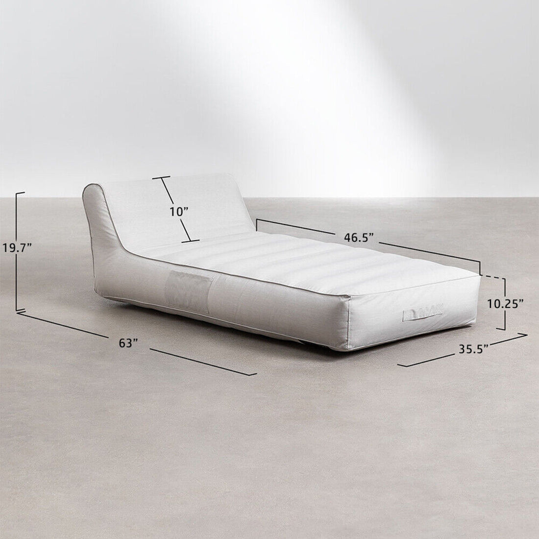 Billy Fresh Inflatable Lounger - Beige