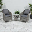 Sable 3pc Balcony Set - Grey Storm