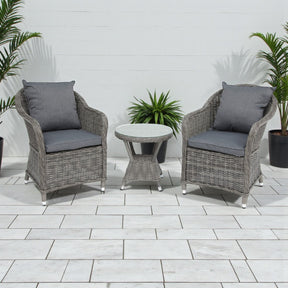 Sable 3pc Balcony Set - Grey Storm