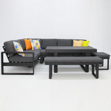 Sallsey Corner Lounge Setting - Storm