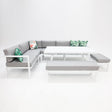 San Antonio Corner Lounge Setting - White