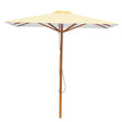 Billy Fresh 2m Timber-Look Aluminium San Remo Umbrella - Yellow