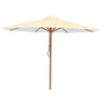 Billy Fresh 3m Timber-Look Aluminium San Remo Umbrella - Yellow