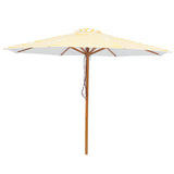Billy Fresh 3m Timber-Look Aluminium San Remo Umbrella - Yellow