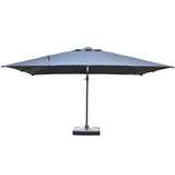 Santa Fe 3x4m Cantilever Umbrella with Water Base - Dark Grey