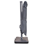 Santa Fe 3x4m Cantilever Umbrella with Water Base - Dark Grey