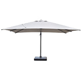 Santa Fe 3x4m Cantilever Umbrella with Water Base - Light Grey