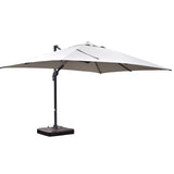Santa Fe 3x4m Cantilever Umbrella with Water Base - Light Grey