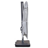 Santa Fe 3x4m Cantilever Umbrella with Water Base - Light Grey