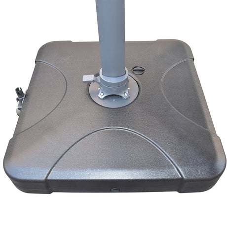 Santa Fe 3x4m Cantilever Umbrella with Water Base - Dark Grey