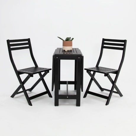 Tea 3pc Balcony Setting - Black