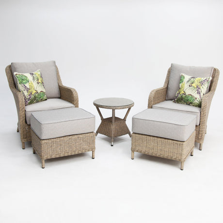 Tortuga 5pc Relax Lounge Setting - Driftwood