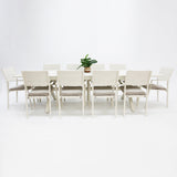 Tyler 11pc Extension Dining Setting - Cream