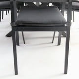 Tyler 11pc Extension Dining Setting - Anthracite