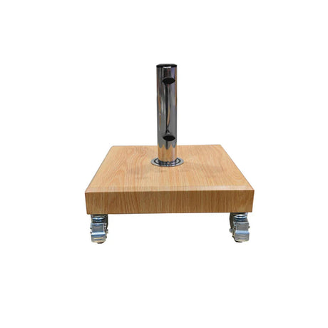 Umbrella Base 25kg Deluxe Aluminium - Timber Look