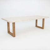 Veltis 250cm Travertine Dining Table