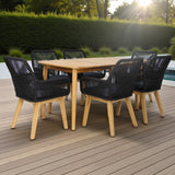 Versailles Albenga 7pc Dining Setting - Black