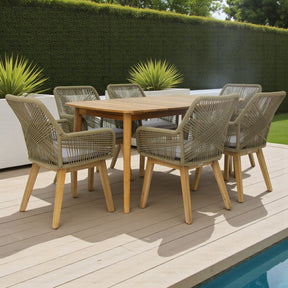 Versailles Albenga 7pc Dining Setting - Taupe