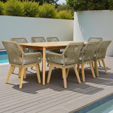 Versailles Albenga 9pc Dining Setting - Taupe