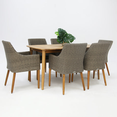 Versailles Faro 7pc Dining Set - Grey