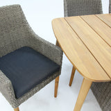 Versailles Faro 7pc Dining Set - Grey