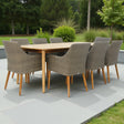 Versailles Faro 9pc Dining Set - Grey